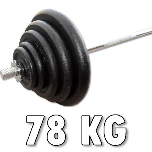 Rautainen levypainosarja 78 kg