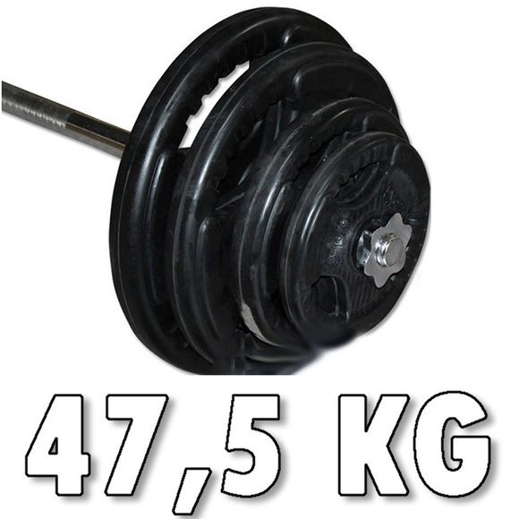 Kumitettu levypainosarja 47,5 kg