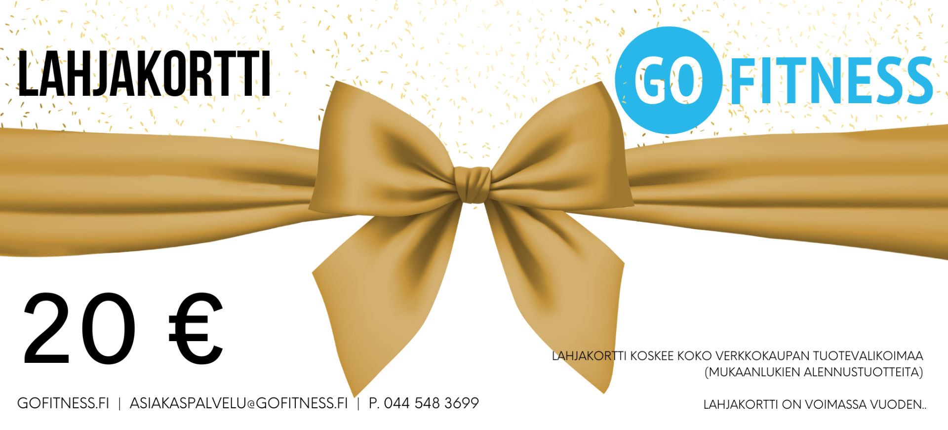 GoFitness lahjakortti 20