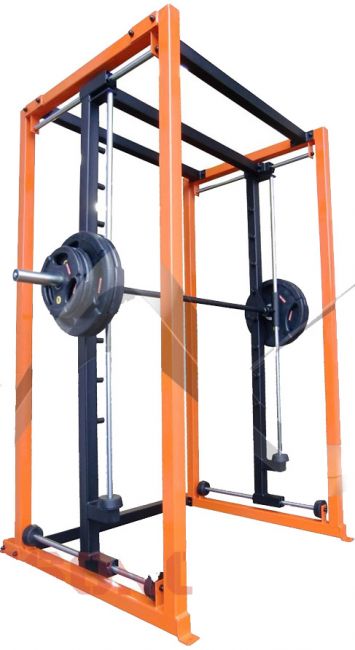 Four-Way Plate Load Smith Machine with Horizontal & Vertical Stops