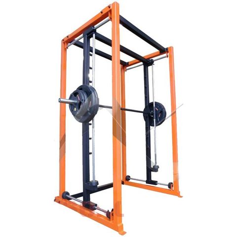 Four-Way Plate Load Smith Machine with Horizontal & Vertical Stops